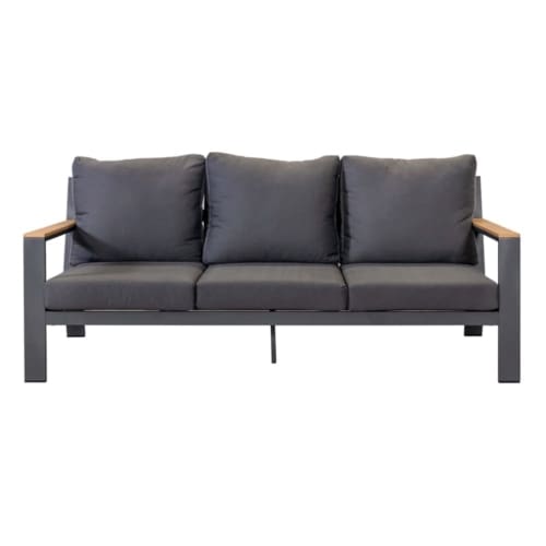 Hamburg 3-Seater Sofa Charcoal