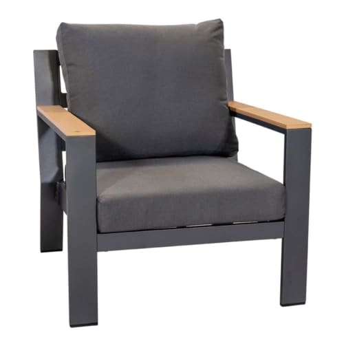 Hamburg Lounge Chair Charcoal