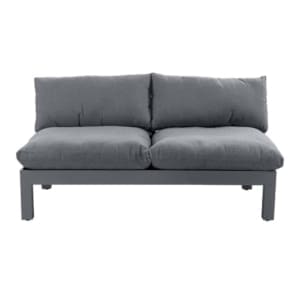 Loxton 2 Seater Middle Sofa Grey VB