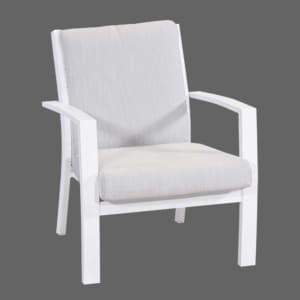Midura Lounge Chair White Light Grey VB