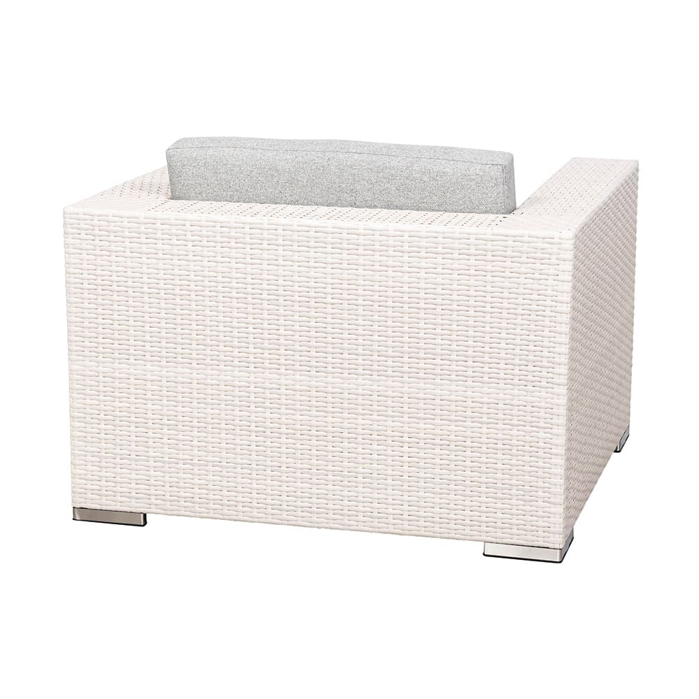 Petunia Lounge Chair White & Light Grey Back(VB)