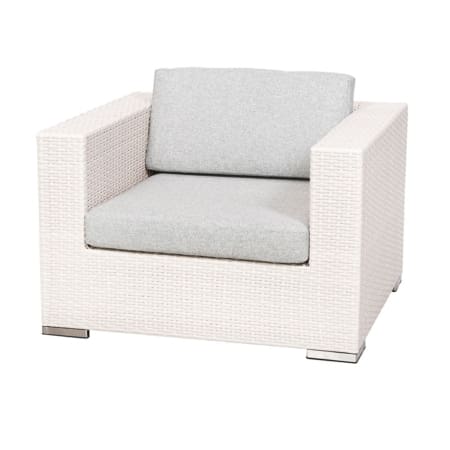 Petunia Lounge Chair White & Light Grey Front (VB)