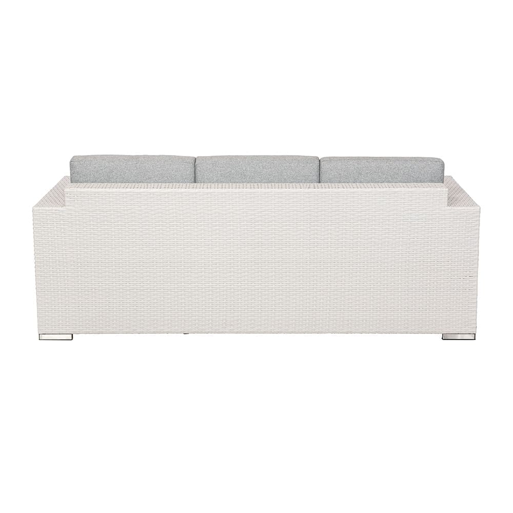 Disa 3 Seater Sofa White & Light Grey Back (VB)