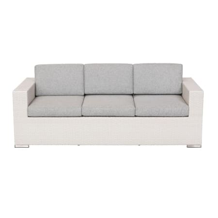 Disa 3 Seater Sofa White & Light Grey (VB)