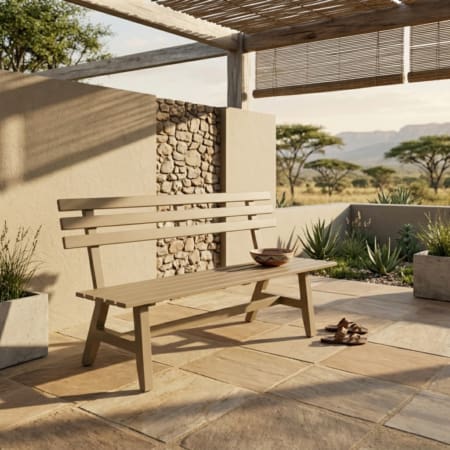 Austin Park Bench Taupe