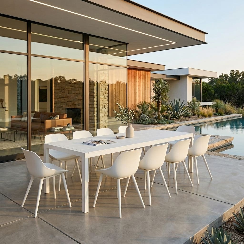 Terni 10-Seater Dining Set White