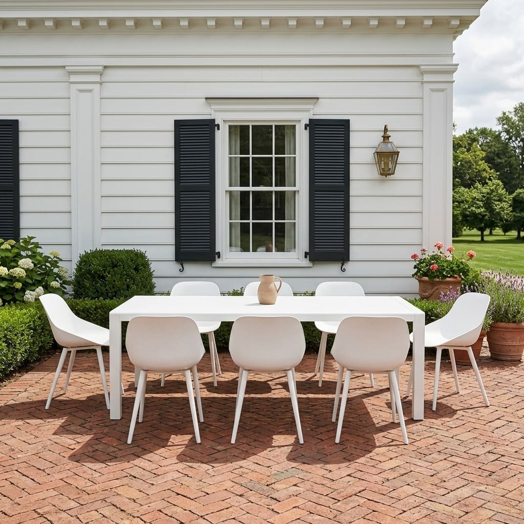 Terni 8-Seater Dining Set White