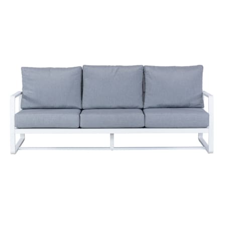 Bon 3 Seater Sofa White & Light Grey Front (VB)