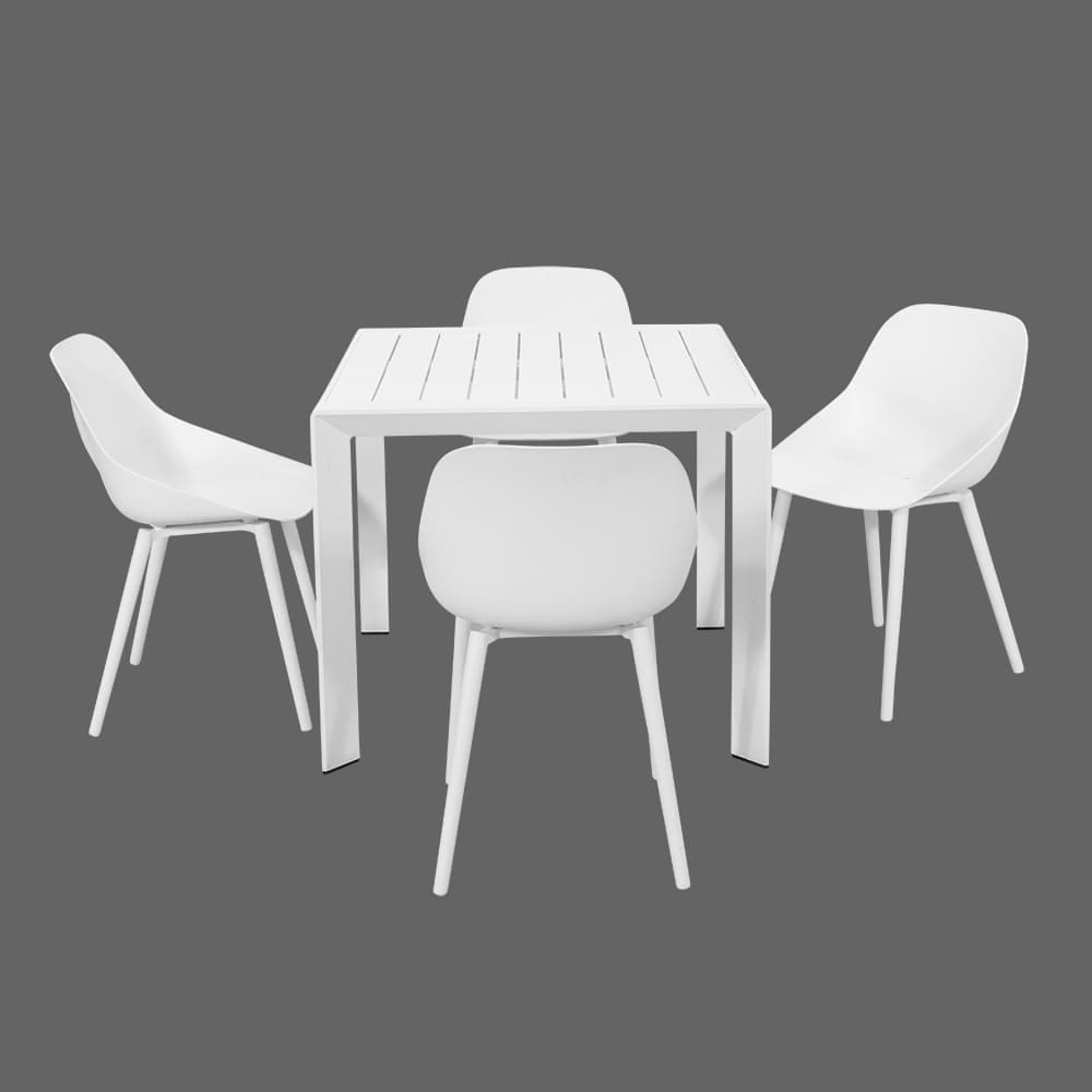 Terni 4 Seater Dining Set White NEW TABLES VB