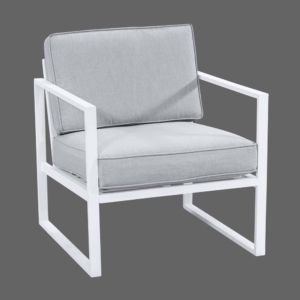 Amalfi Lounge Chair White Light Grey VB