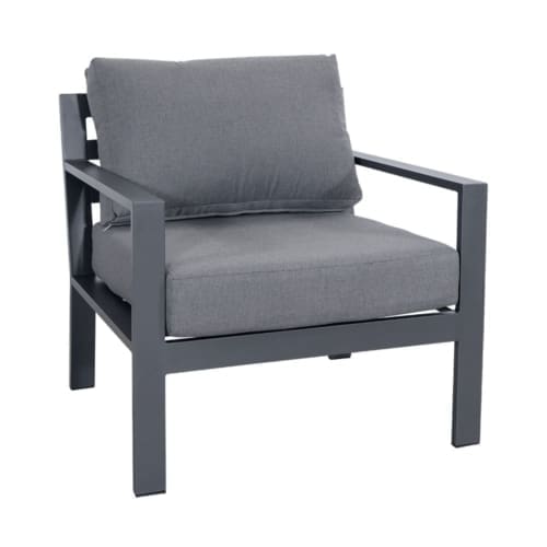 Maule Lounge Chair Charcoal & Grey