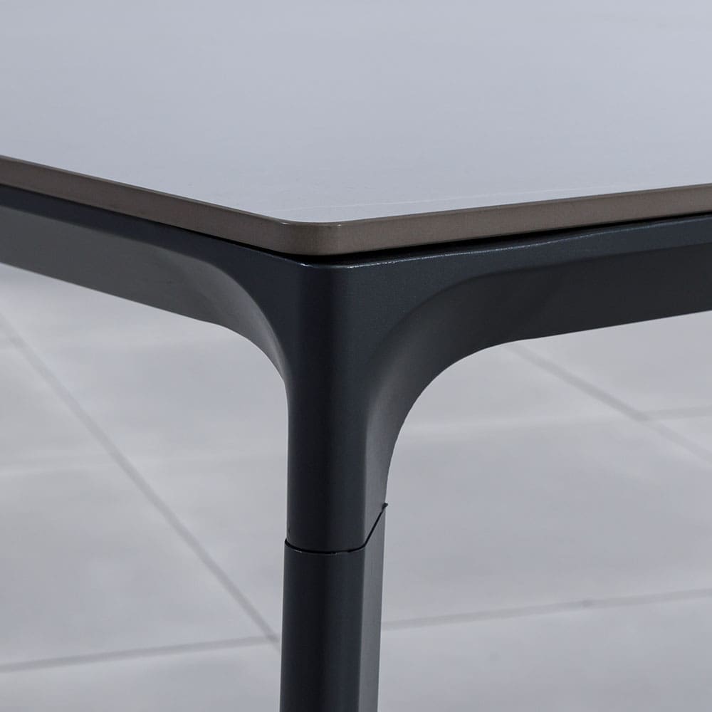 Andrew 8 Seater Dining Table Charcoal New Tables Close Up 5 VB