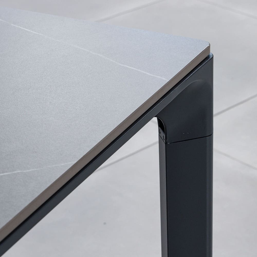 Andrew 8 Seater Dining Table Charcoal New Tables Close Up 6 VB