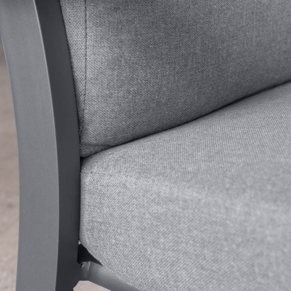 Midura Lounge Chair Grey Close Up 2 VB