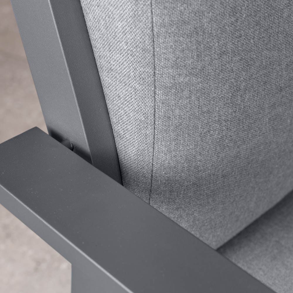 Midura Lounge Chair Grey Close Up 4 VB