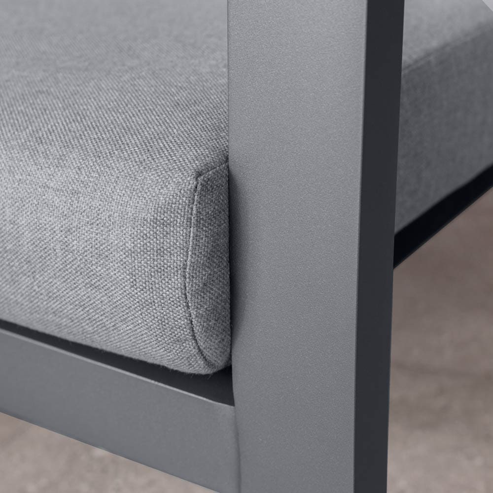 Midura Lounge Chair Grey Close Up 5 VB