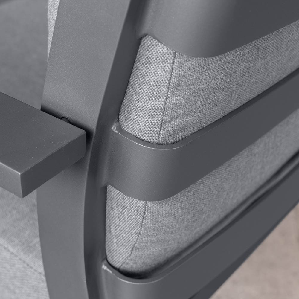 Midura Lounge Chair Grey Close Up VB