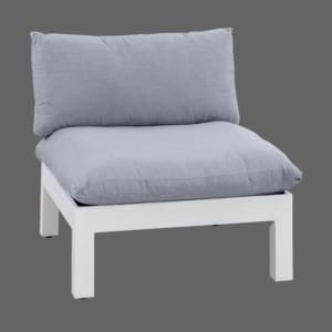 Loxton Armless Lounge Chair White VB