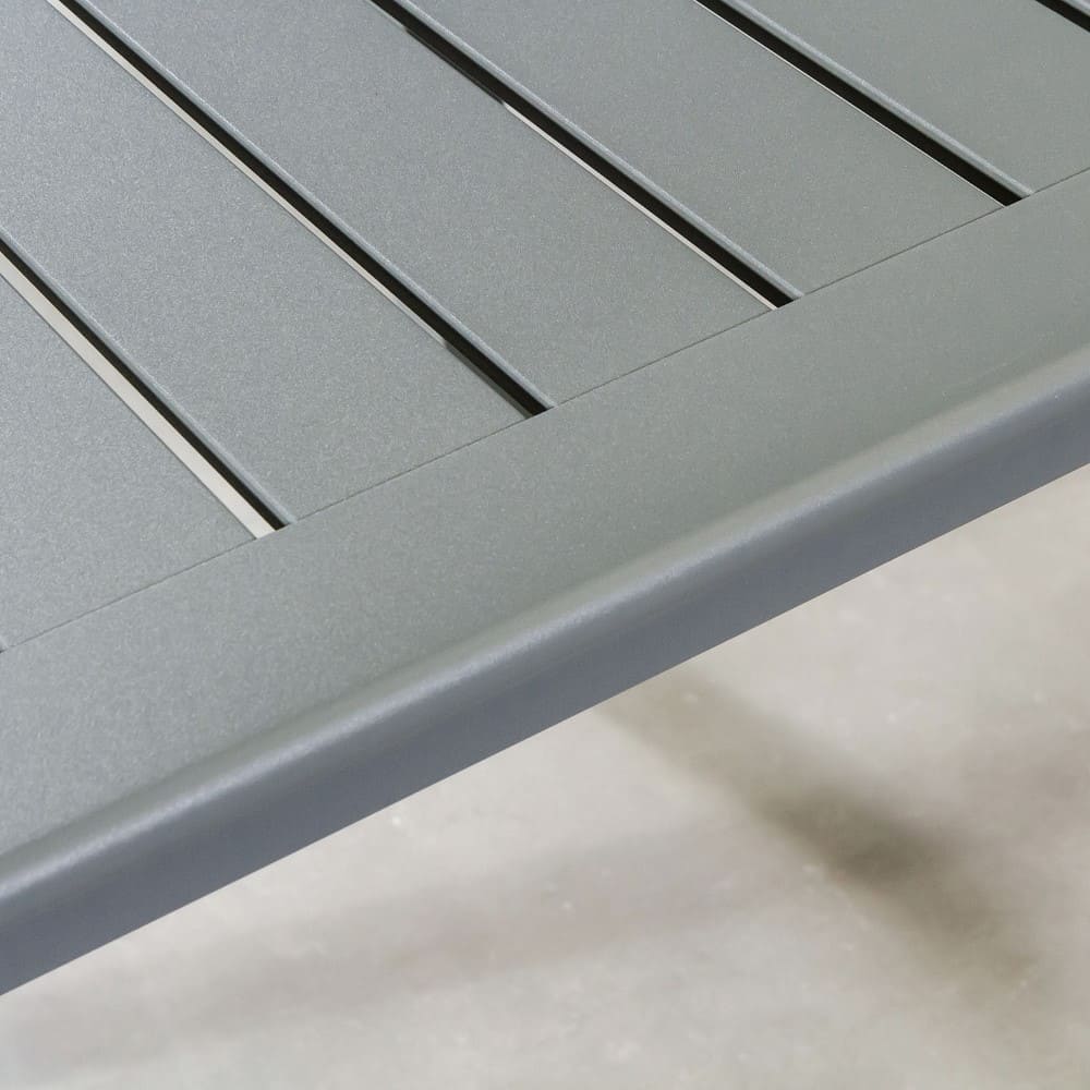 Allie 4 Seater Dining Table Grey Close Up 2 VB