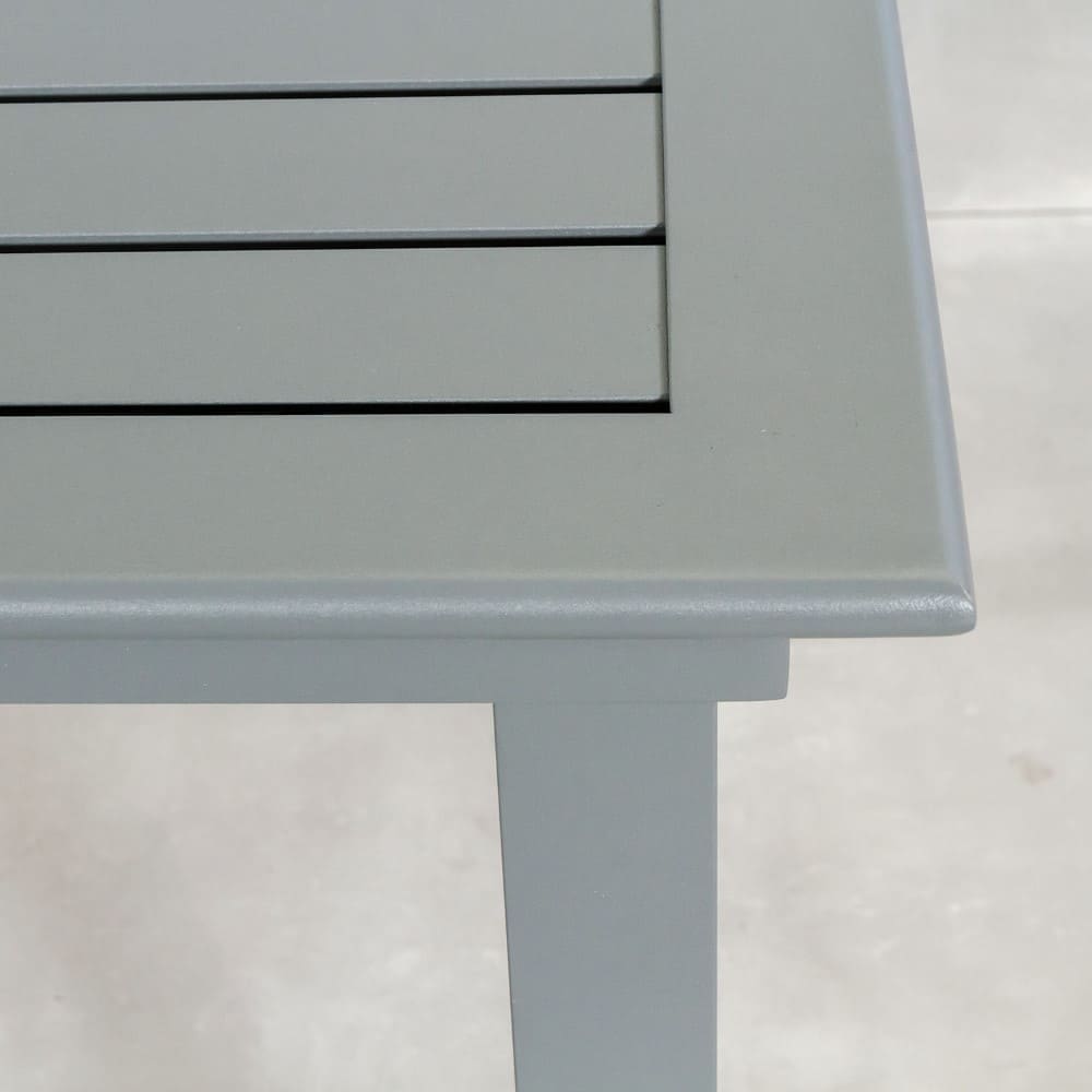 Allie 4 Seater Dining Table Grey Close Up VB