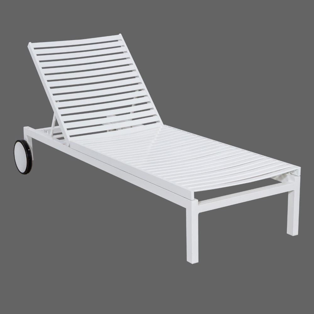 Allie Sun Lounger White VB