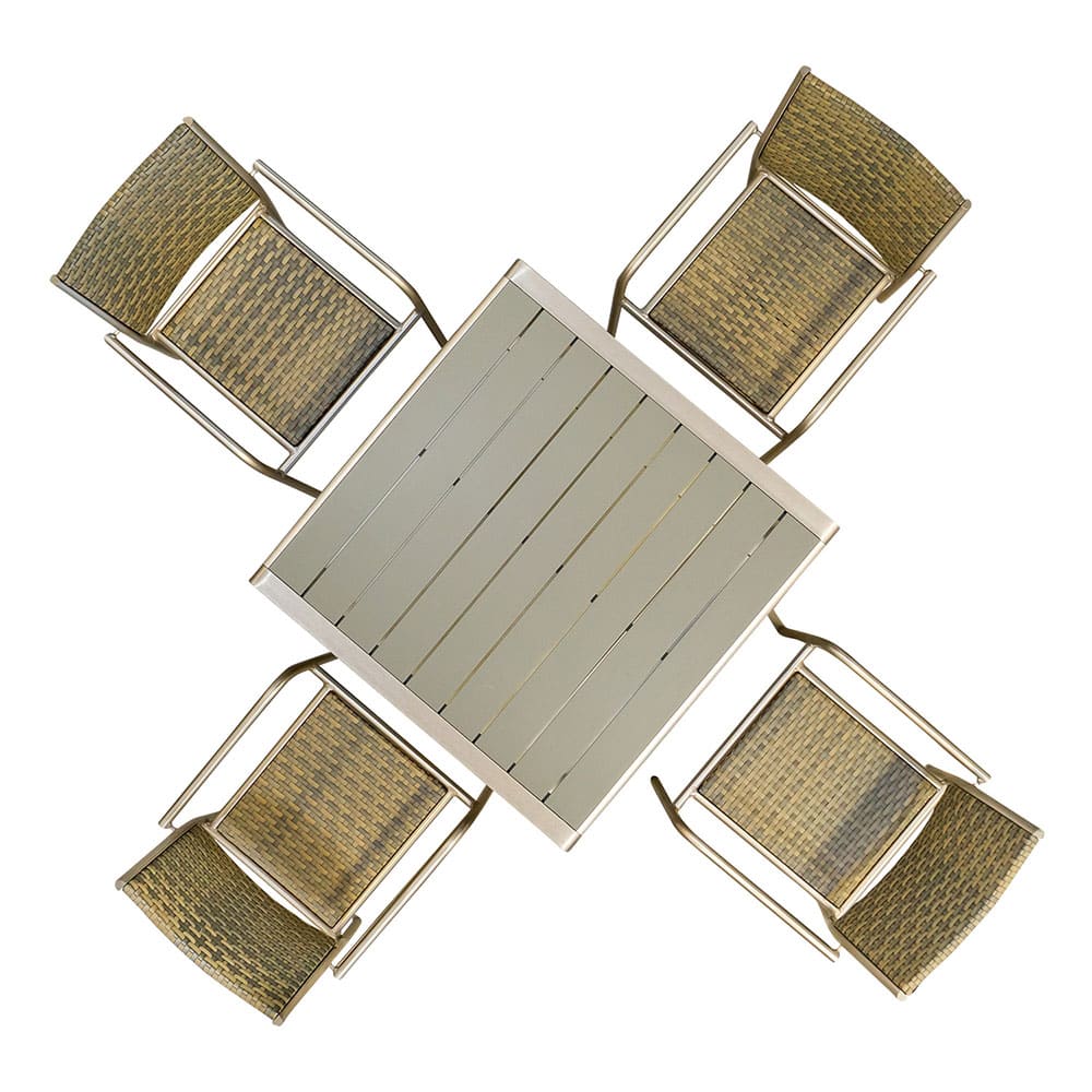 Atacama-4-Seater-Dining-Set-Brown-Aerial-VB
