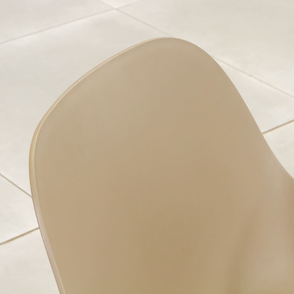 Galati Aluminium Resin Dining Chair Champagne Close Up 4 VB