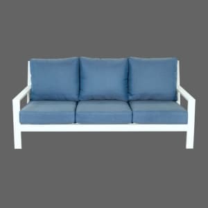 George 3 Seater Lounge Sofa Blue VB