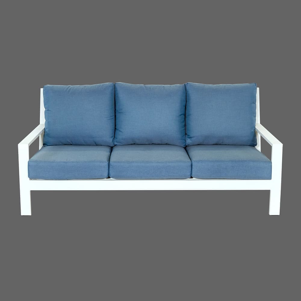 George 3 Seater Lounge Sofa Blue VB