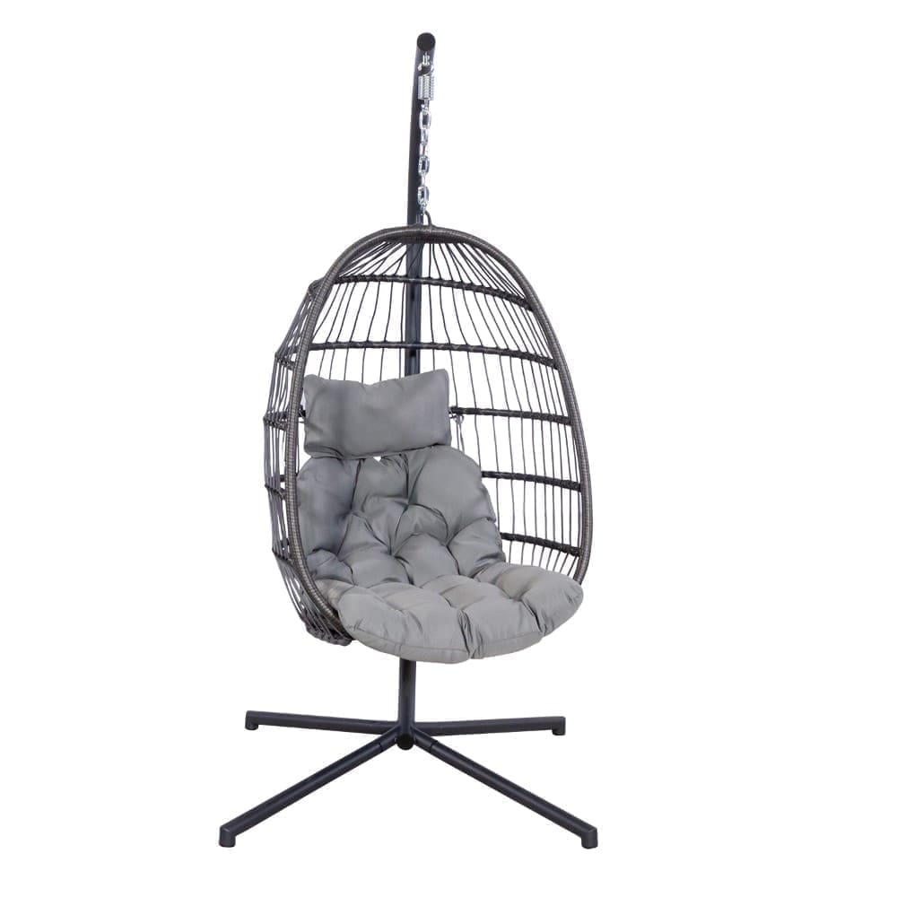 Georgia Rope Hanging Chair Grey VB