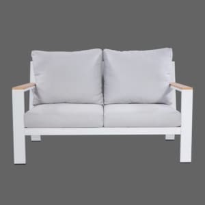 Hamburg Lounge 2 Seater Sofa White VB