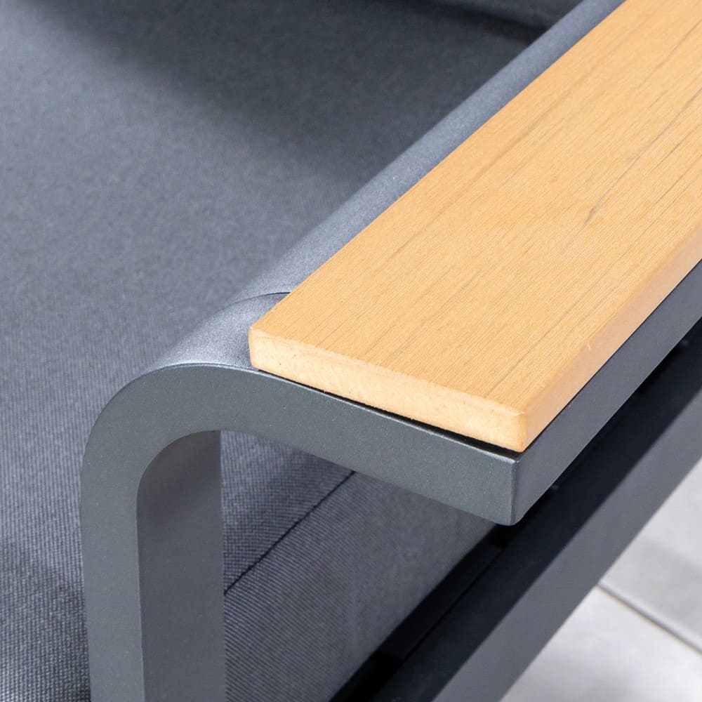 Hanover Lounge Sofa Charcoal Close Up 2 VB