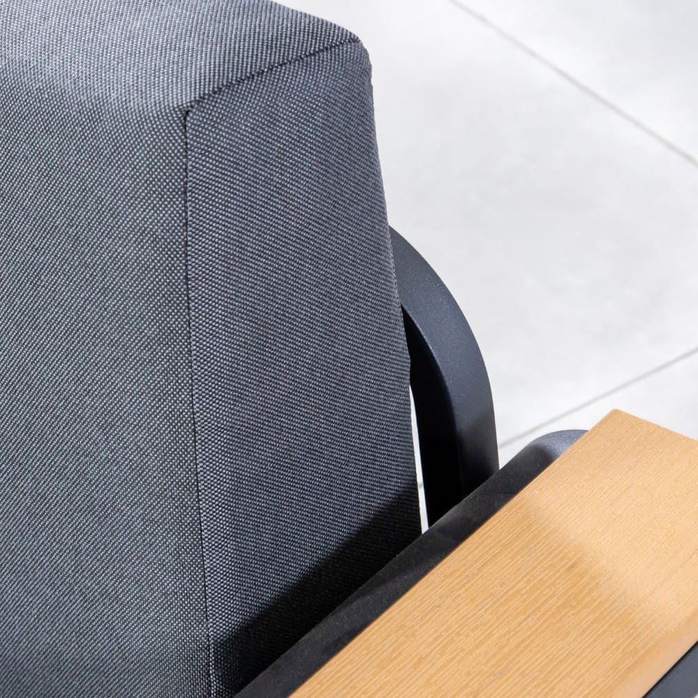 Hanover Lounge Sofa Charcoal Close Up 4 VB