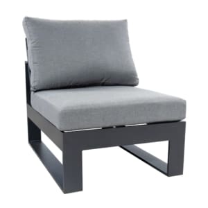 Palm Armless Middle Sofa Charcoal VB
