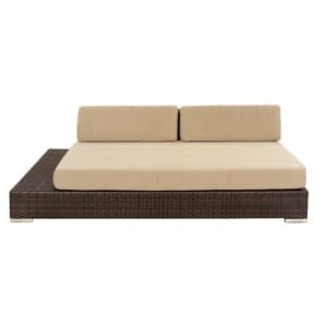 Poppy Lounge Sofa No Arms Brown VB