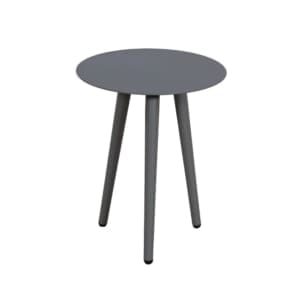 Quin Aluminium Round Side Table 41cm Charcoal VB