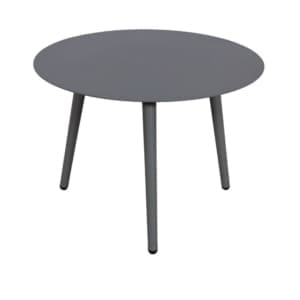 Quin Aluminium Round Side Table 64cm Charcoal VB