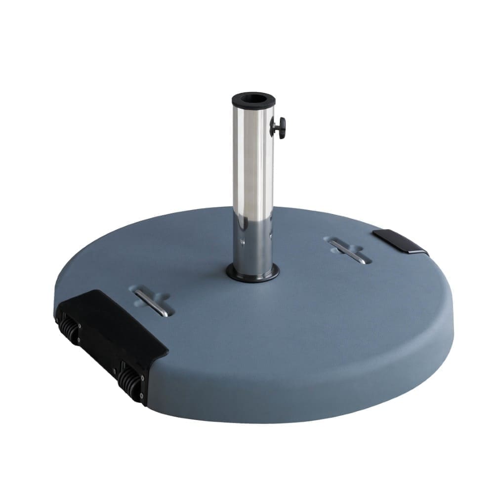 60kg Umbrella Base With Wheels Grey