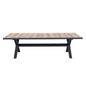 Sultan 10 Seater Dining Table Charcoal Brown VB