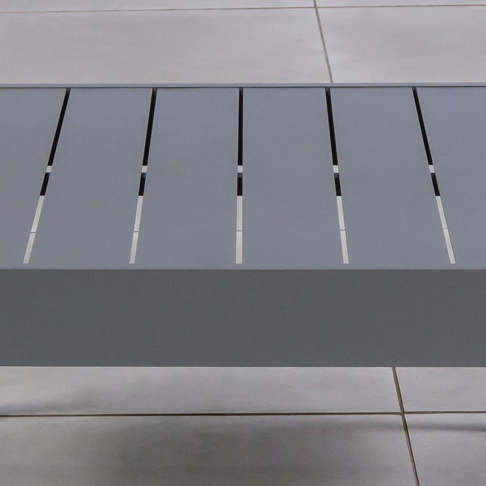 Tamarin Lounge Coffee Table Charcoal Close Up VB