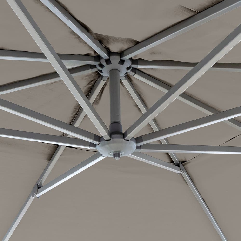 3x3m Sling Umbrella Close Up Boulder VB