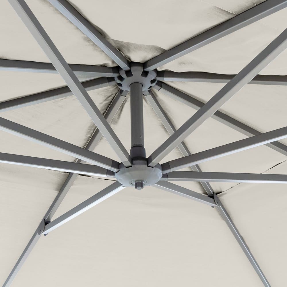 3x3m Sling Umbrella Close Up Vanilla VB