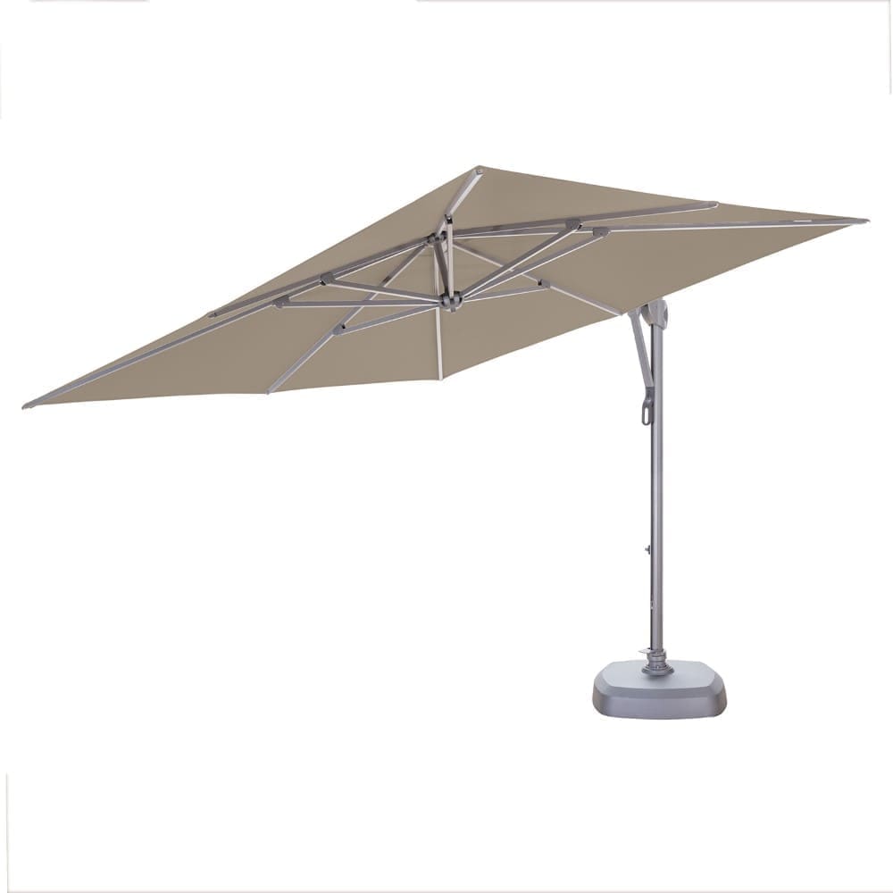 3x3m Sling Umbrella Taupe Tilted VB