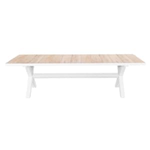 Sultan 10 Seater Dining Table White Brown VB