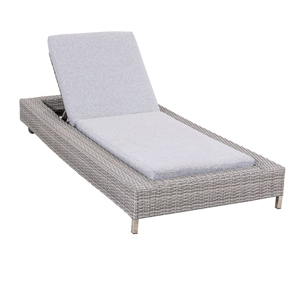 Lilly Sun Lounger Grey VB