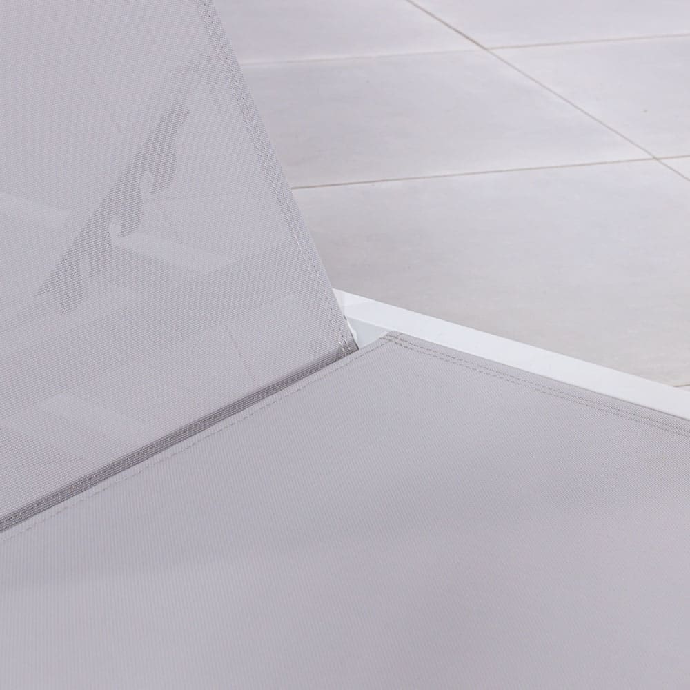 Valentino Sun Lounger White Light Grey Close Up 2 VB