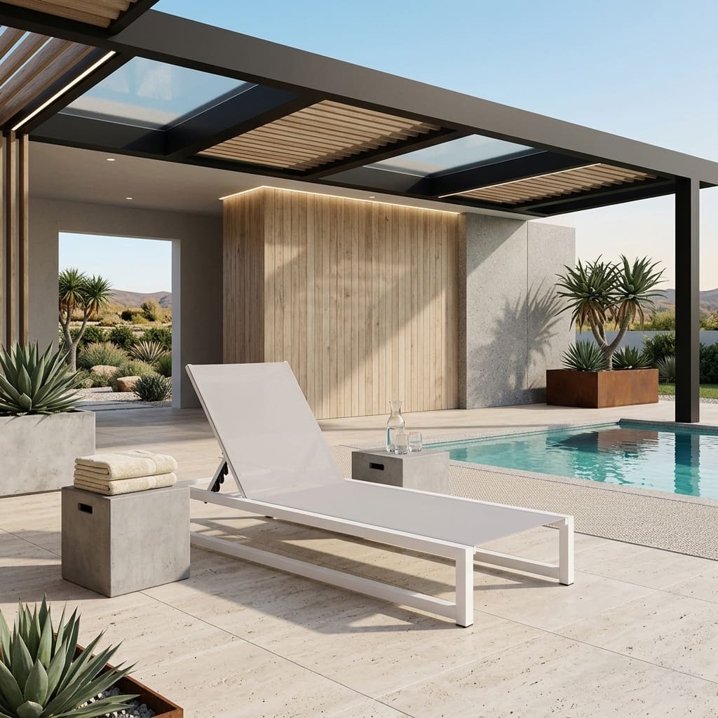 Valentino Sun Lounger White