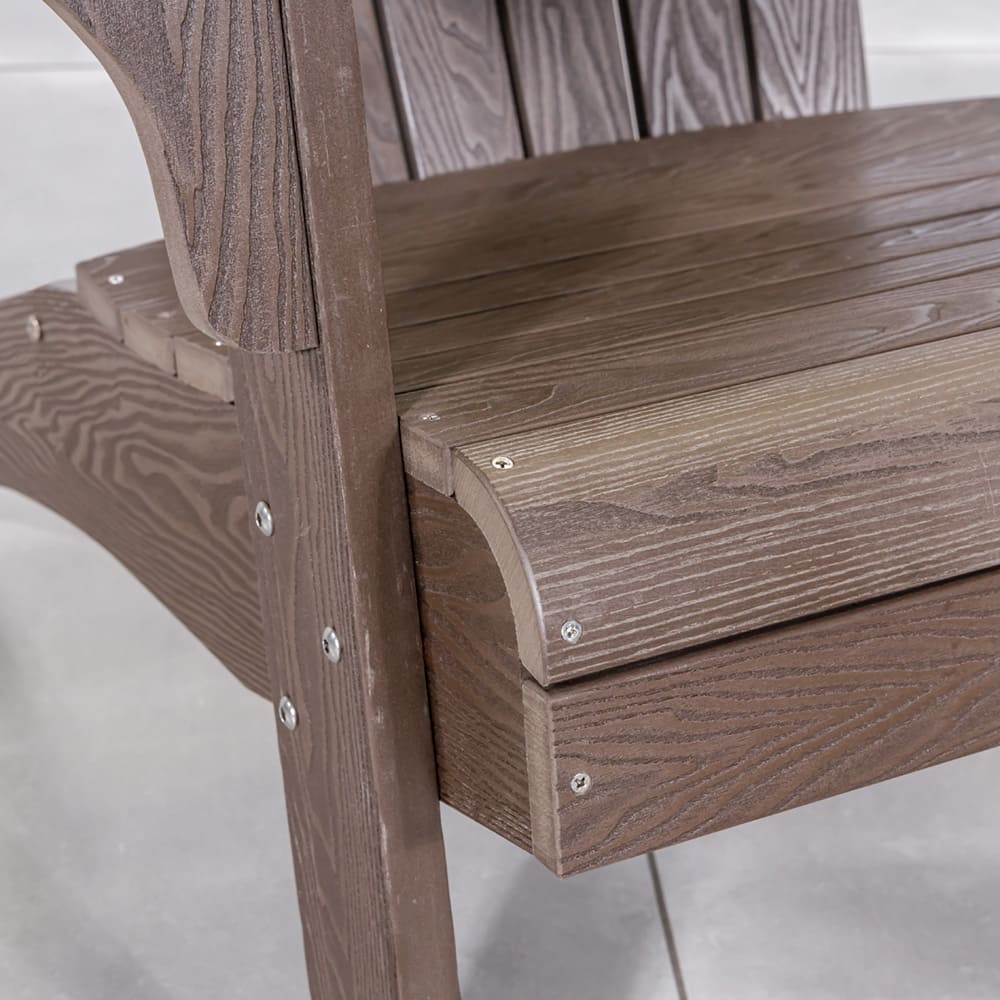 Adirondack Chair Brown Close Up 2 VB