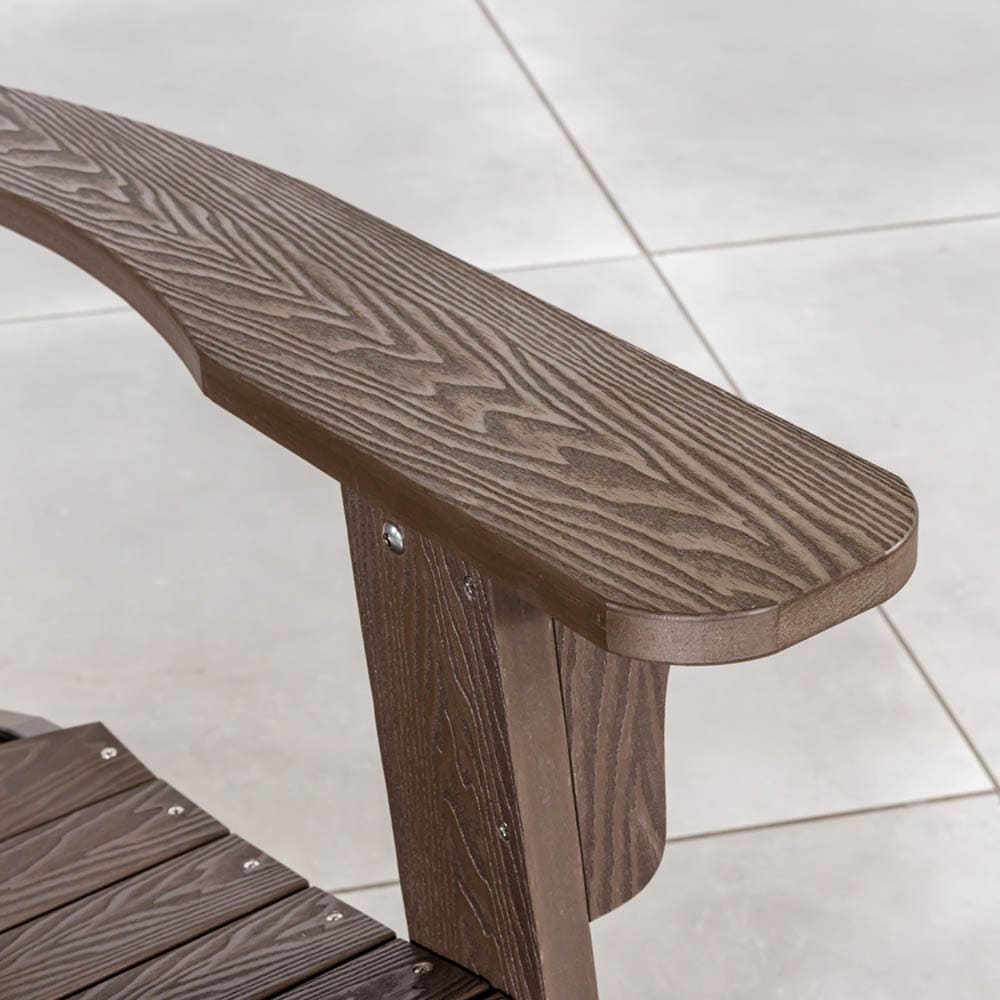 Adirondack Chair Brown Close Up VB