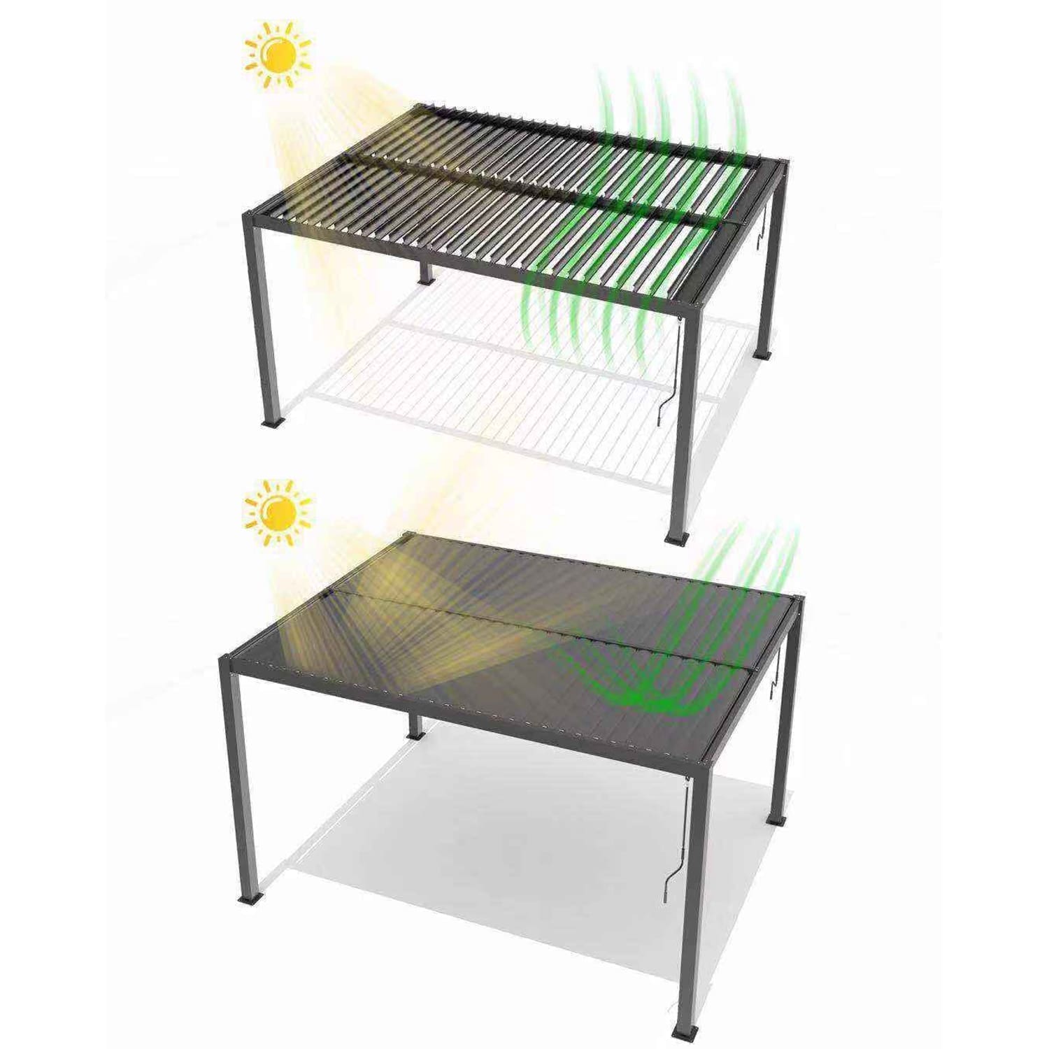 Hammond Pergola Charcoal D